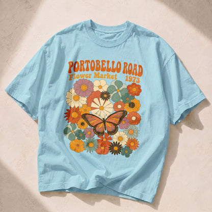 Portobello Road 1973 Wildflowers Women's Groovy Tee
