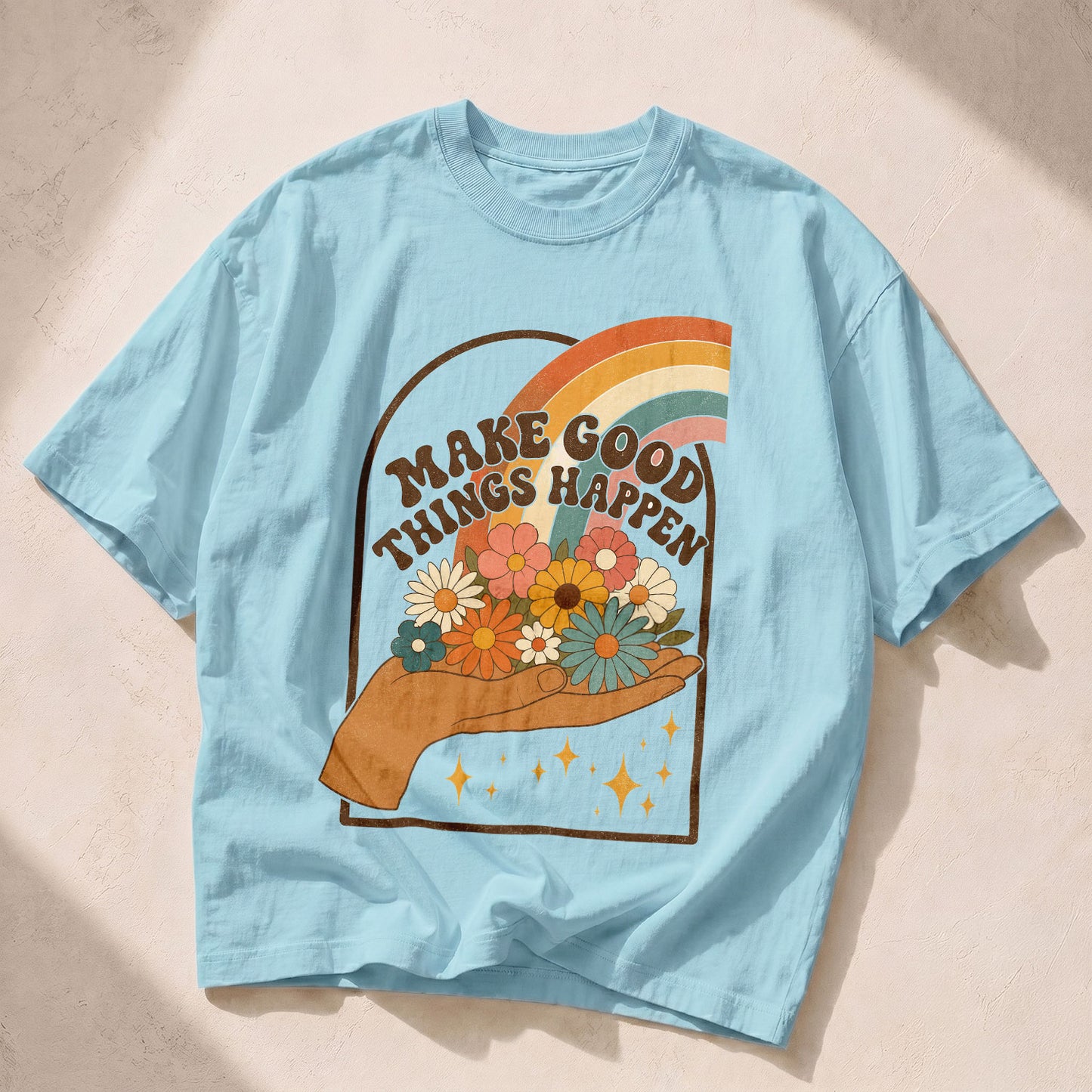 Make Good Things Happen Empowerment Women's Groovy Tee