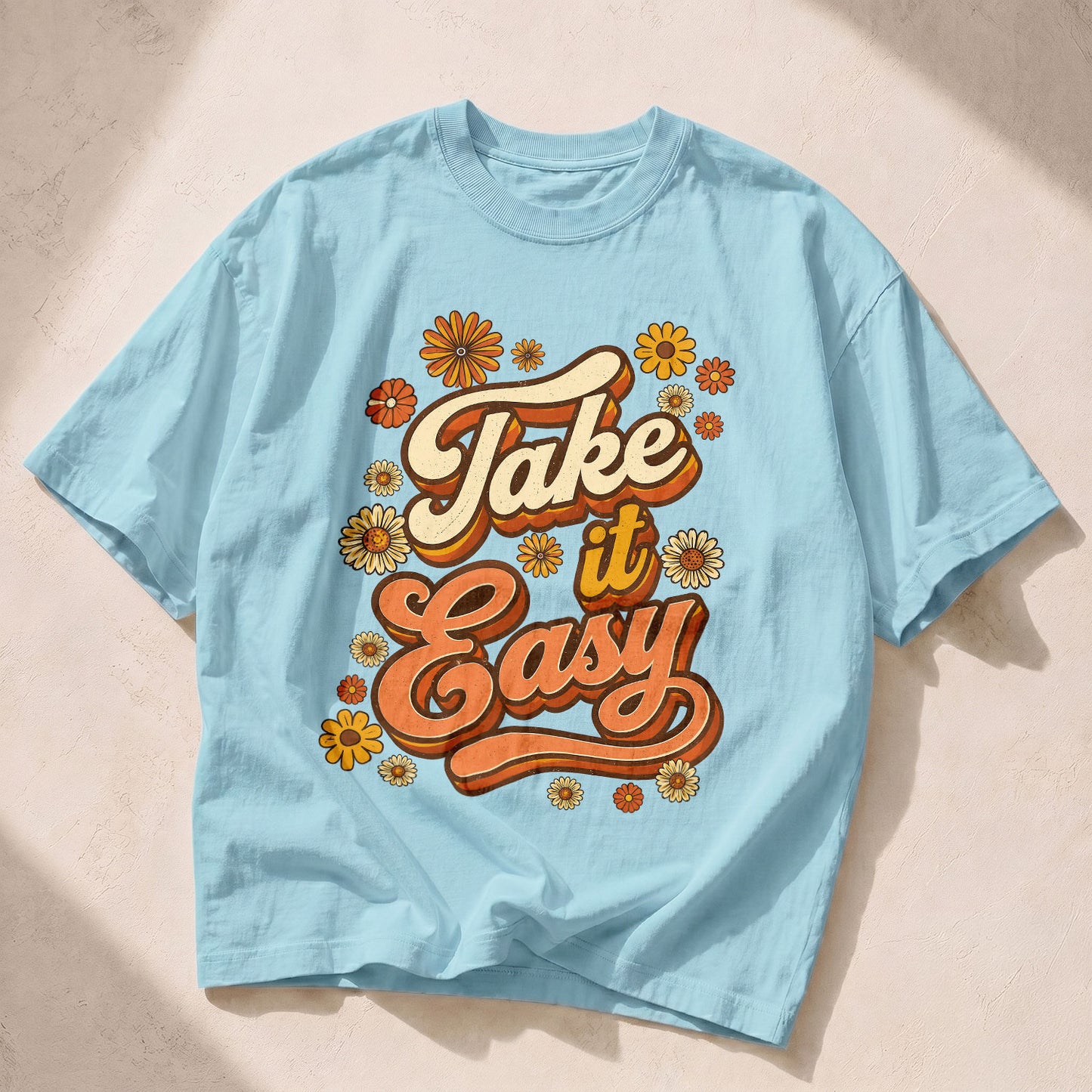 Take It Easy Self-Love Women's Groovy Tee