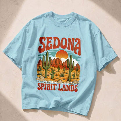 Sedona Spirit Lands Cosmic Sun Women's Groovy Tee
