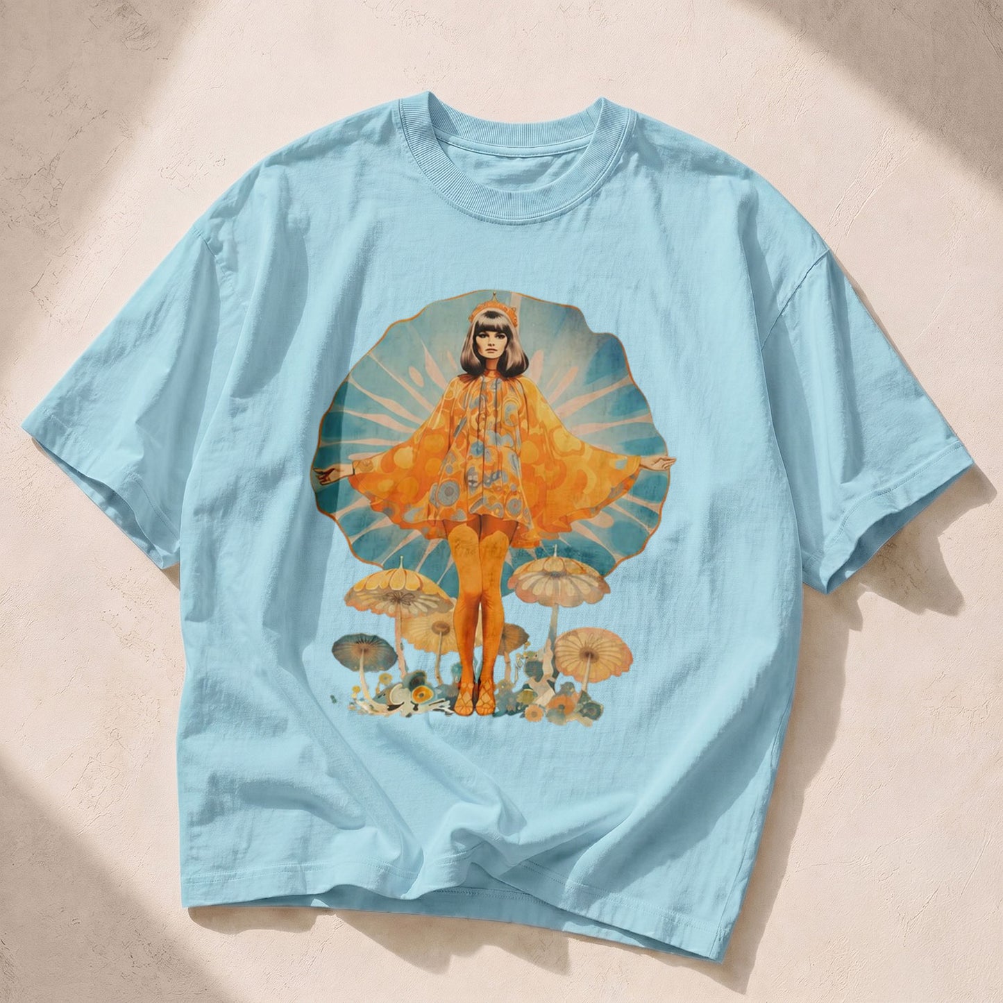 Mushroom Queen Mushroom Nature Women's Groovy Tee