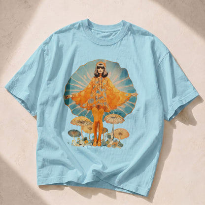 Mushroom Queen Mushroom Nature Women's Groovy Tee
