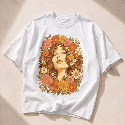 Flower Child Wildflowers Women's Groovy Tee