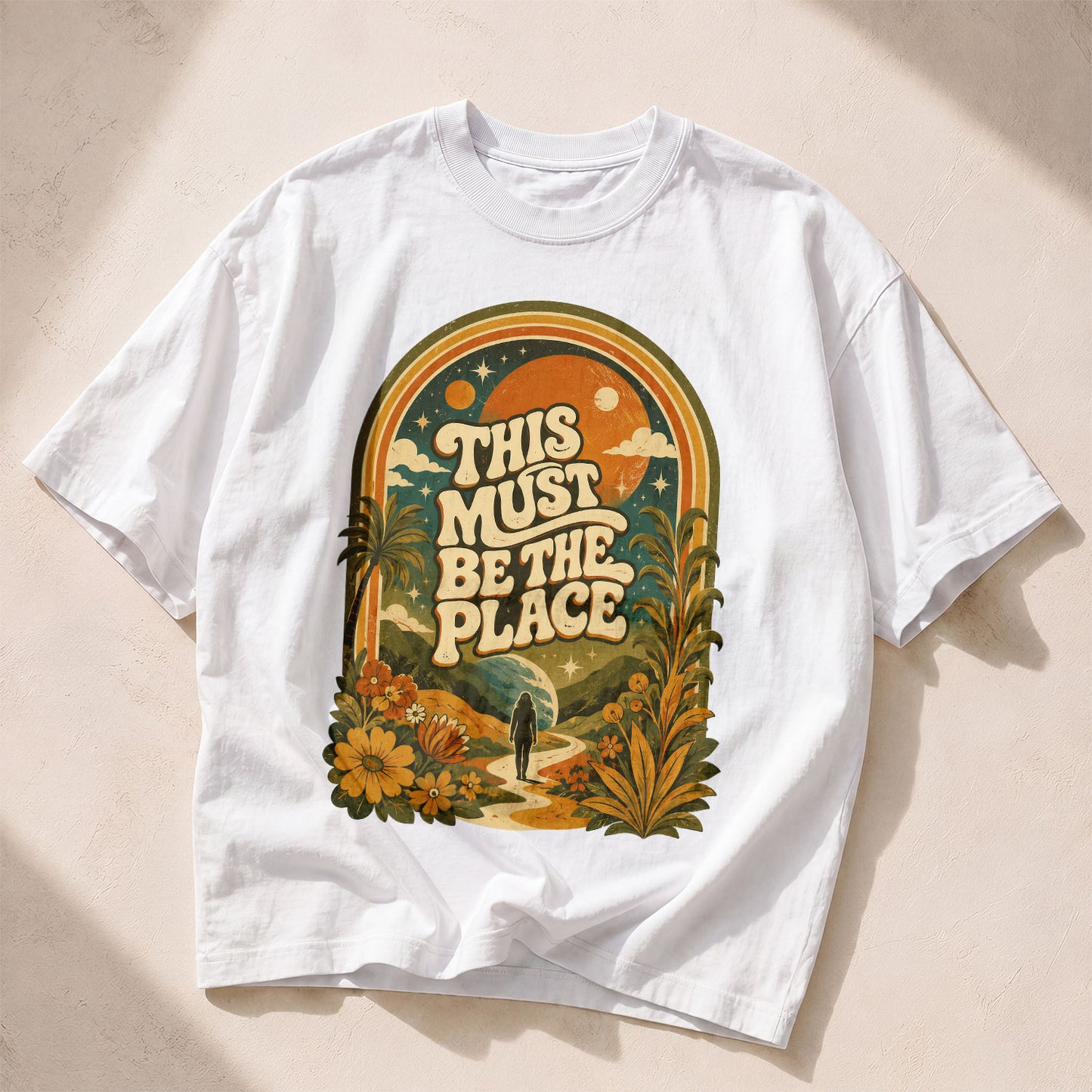 This Must Be The Place Empowerment Women's Groovy Tee