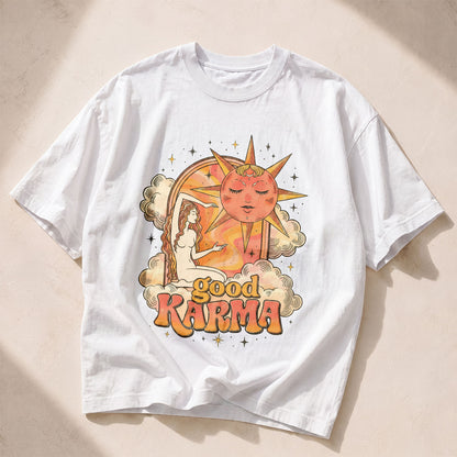 Good Karma Sun Moon Women's Groovy Tee