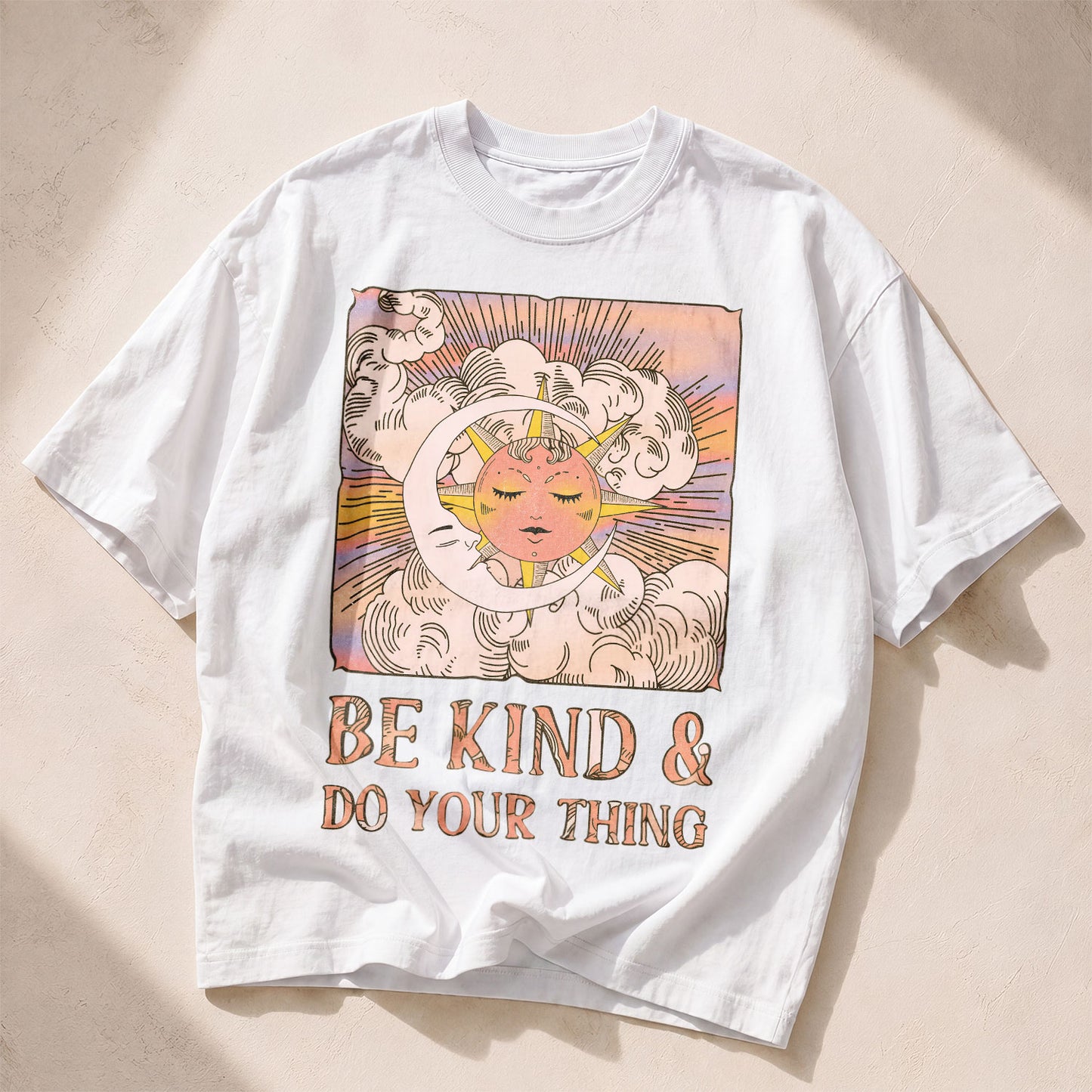 Be Kind Do Your Thing Kindness Peace Women's Groovy Tee