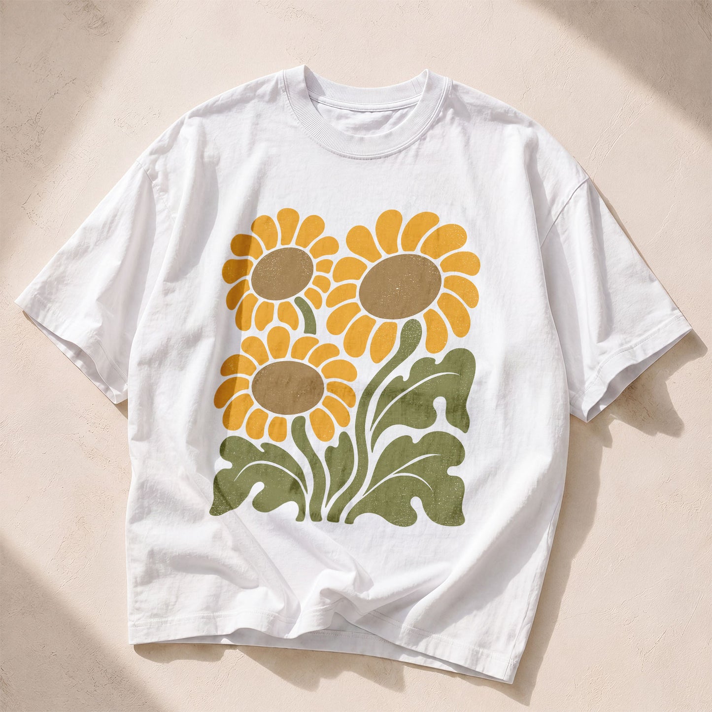 Sunflower Garden Earth Women's Groovy Tee