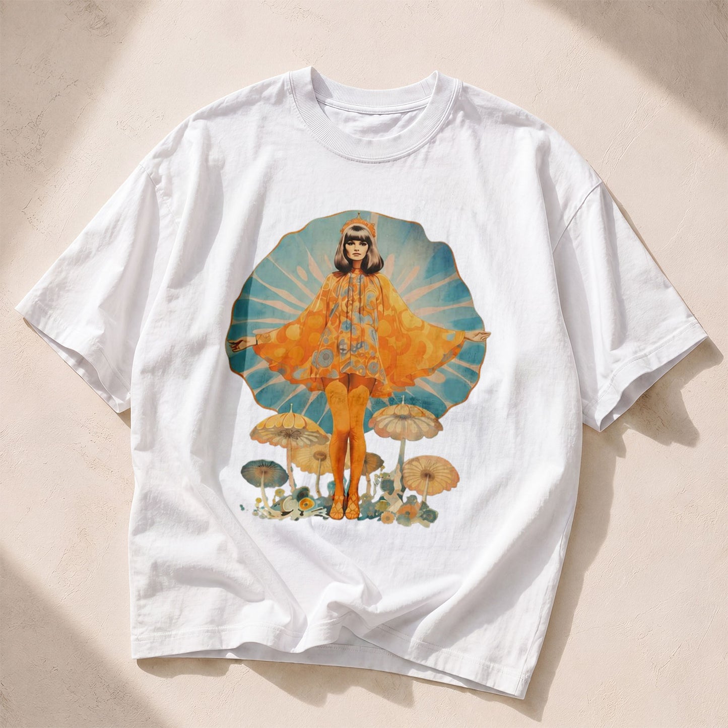 Mushroom Queen Mushroom Nature Women's Groovy Tee