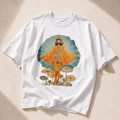 Mushroom Queen Mushroom Nature Women's Groovy Tee