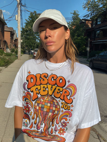 Disco Fever 70s Disco Dance Women's Groovy Tee