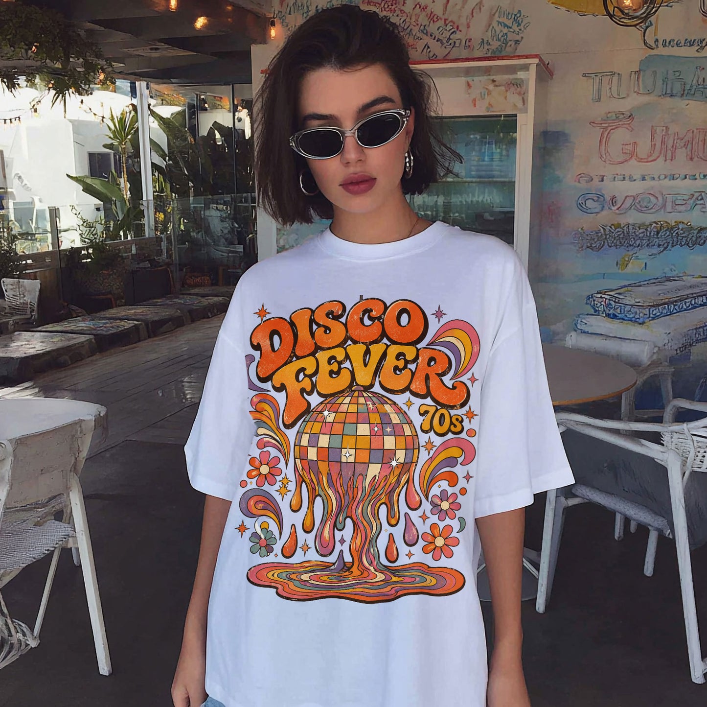 Disco Fever 70s Disco Dance Women's Groovy Tee