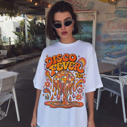 Disco Fever 70s Disco Dance Women's Groovy Tee