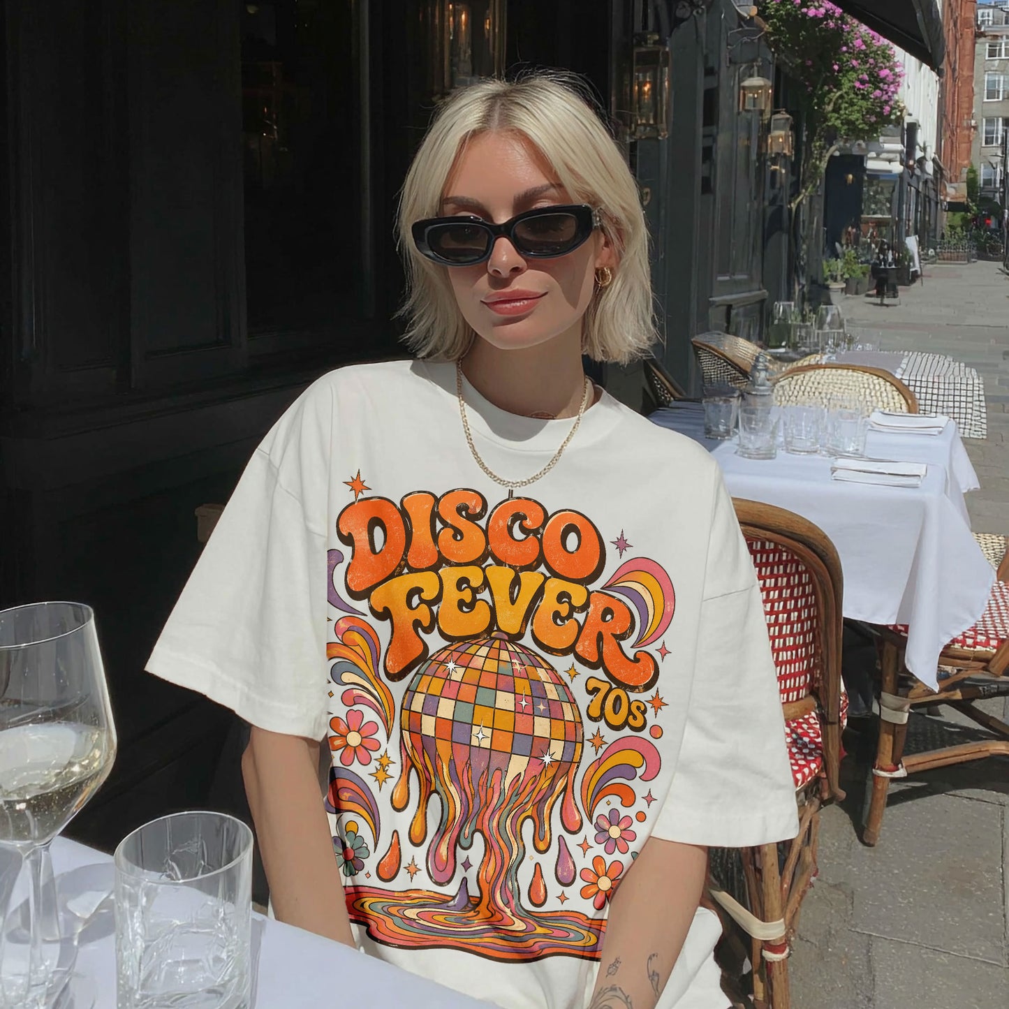Disco Fever 70s Disco Dance Women's Groovy Tee