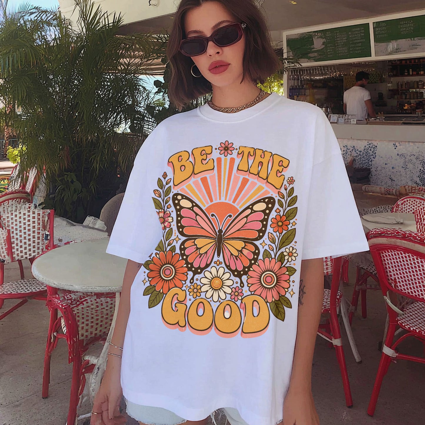Be The Good Empowerment Women's Groovy Tee
