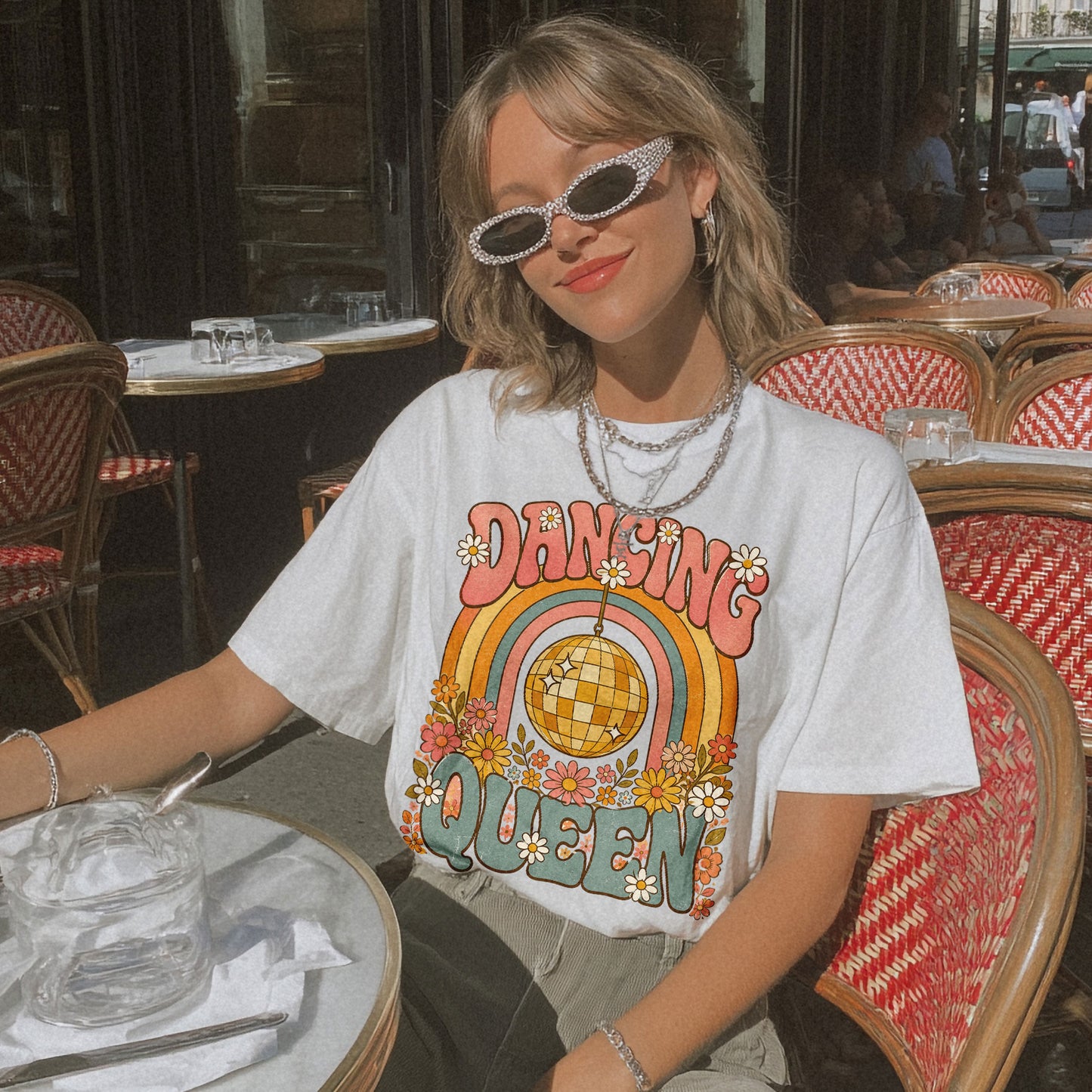 Dancing Queen Disco Dance Women's Groovy Tee