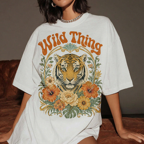 Wild Thing Wildflowers Women's Groovy Tee