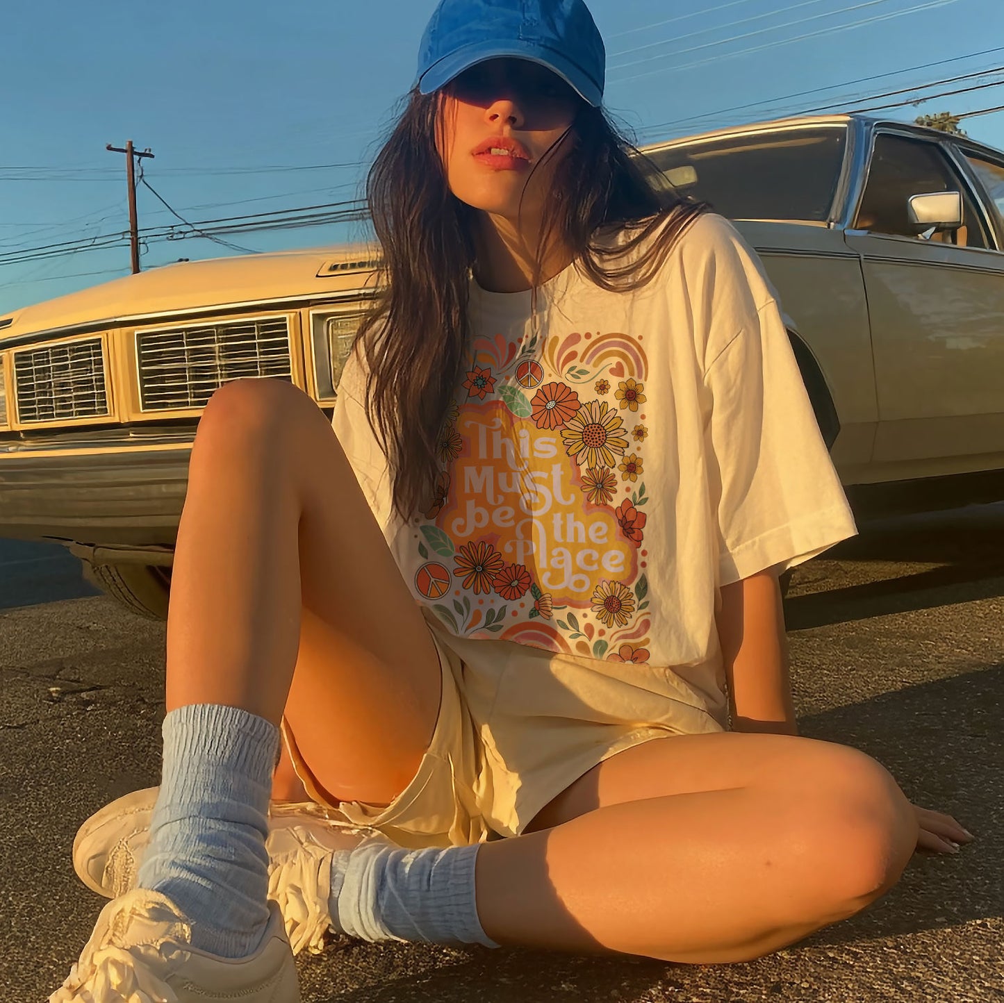 This Is The Place Wildflowers Women's Groovy Tee