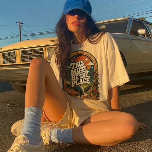 This Must Be The Place Empowerment Women's Groovy Tee