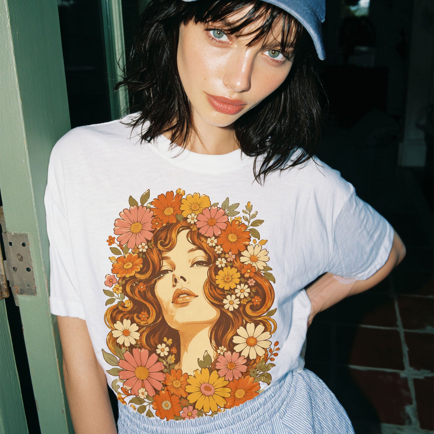 Flower Child Wildflowers Women's Groovy Tee