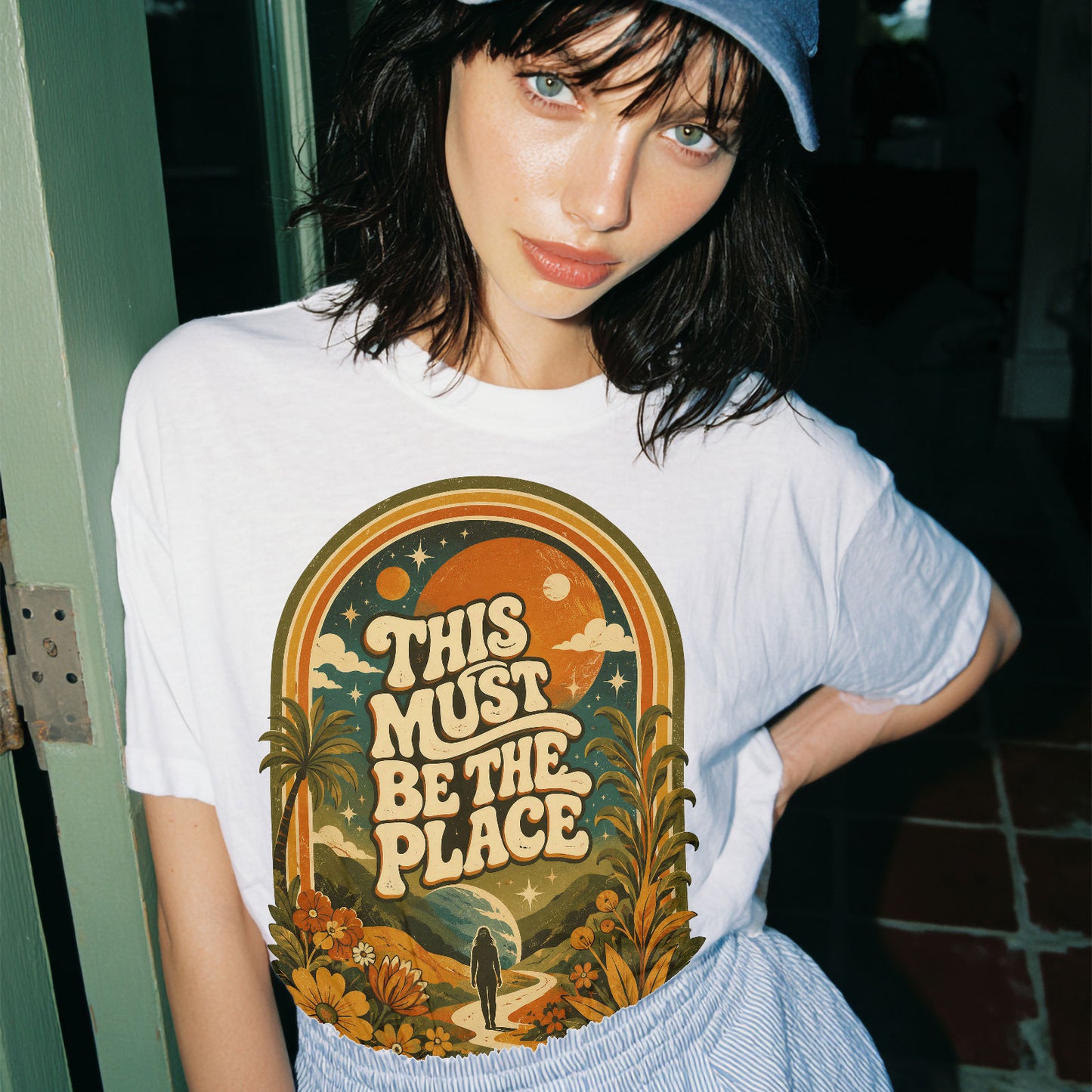This Must Be The Place Empowerment Women's Groovy Tee