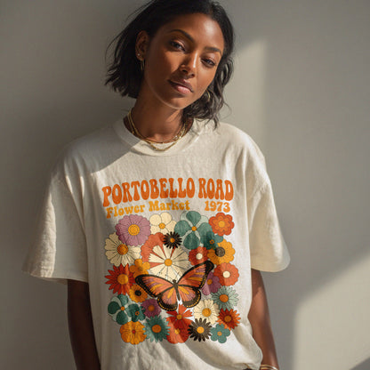 Portobello Road 1973 Wildflowers Women's Groovy Tee