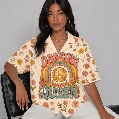 Dancing Queen Disco Dance Women's 3D Hawaiian Shirt