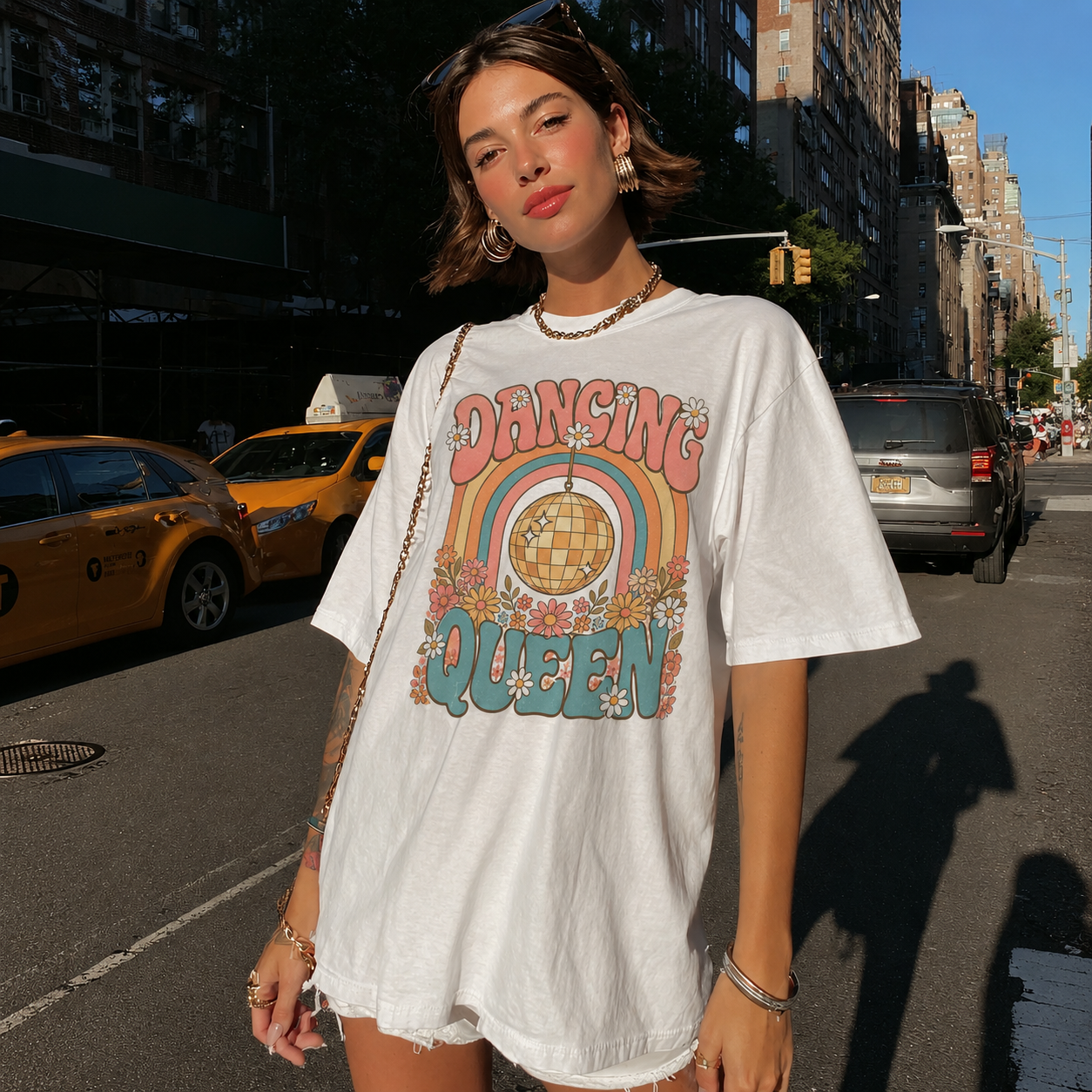Dancing Queen Disco Dance Women's Groovy Tee