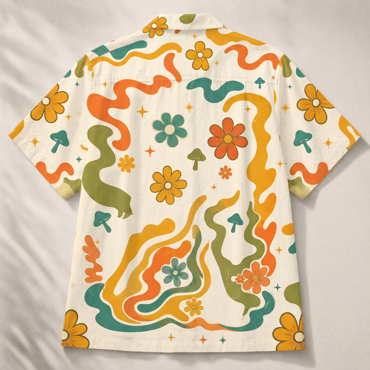 Mushroom Girl Mushroom Nature Women's 3D Hawaiian Shirt