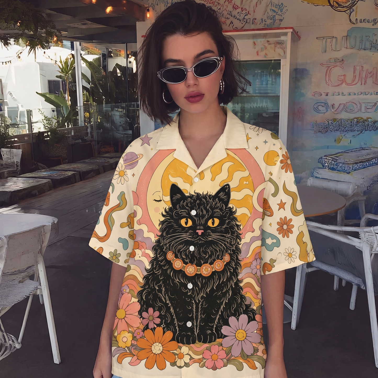 Moon Goddess Sun & Moon Women's 3D Hawaiian Shirt