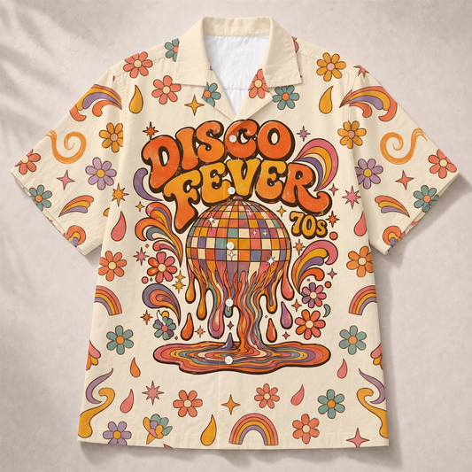 Disco Fever 70s Disco Dance Women's 3D Hawaiian Shirt