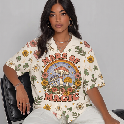 Made Of Magic Goddess Spirit Women's 3D Hawaiian Shirt