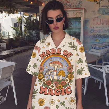 Made Of Magic Goddess Spirit Women's 3D Hawaiian Shirt