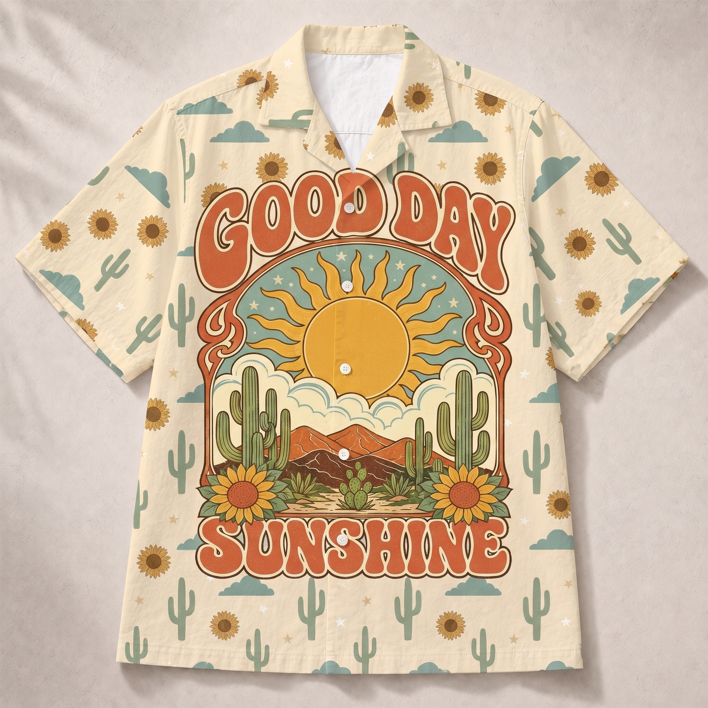 Good Day Sunshine Sun & Moon Women's 3D Hawaiian Shirt