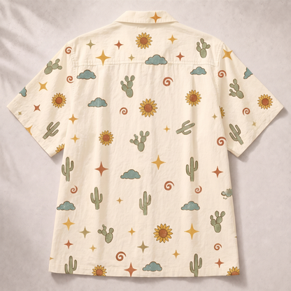 Here Comes The Sun Sun & Moon Women's 3D Hawaiian Shirt