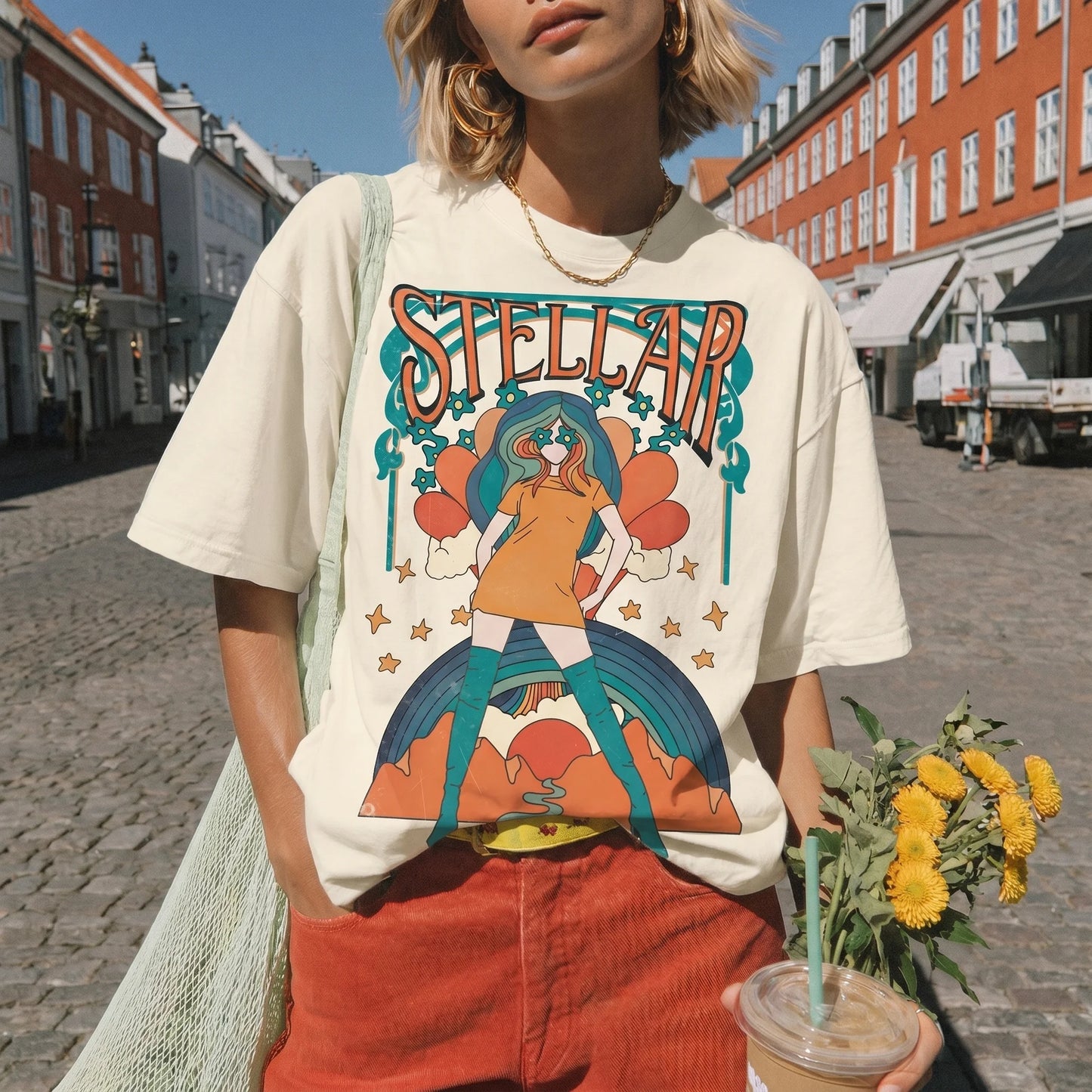 Stellar Goddess Spirit Women's Groovy Tee