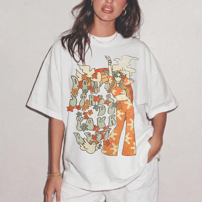Don't Stress Do Your Best Empowerment Women's Groovy Tee