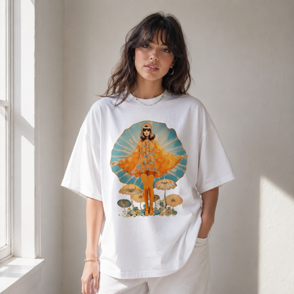 Mushroom Queen Mushroom Nature Women's Groovy Tee
