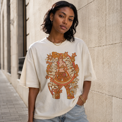 Good Vibes Wildflowers Women's Groovy Tee