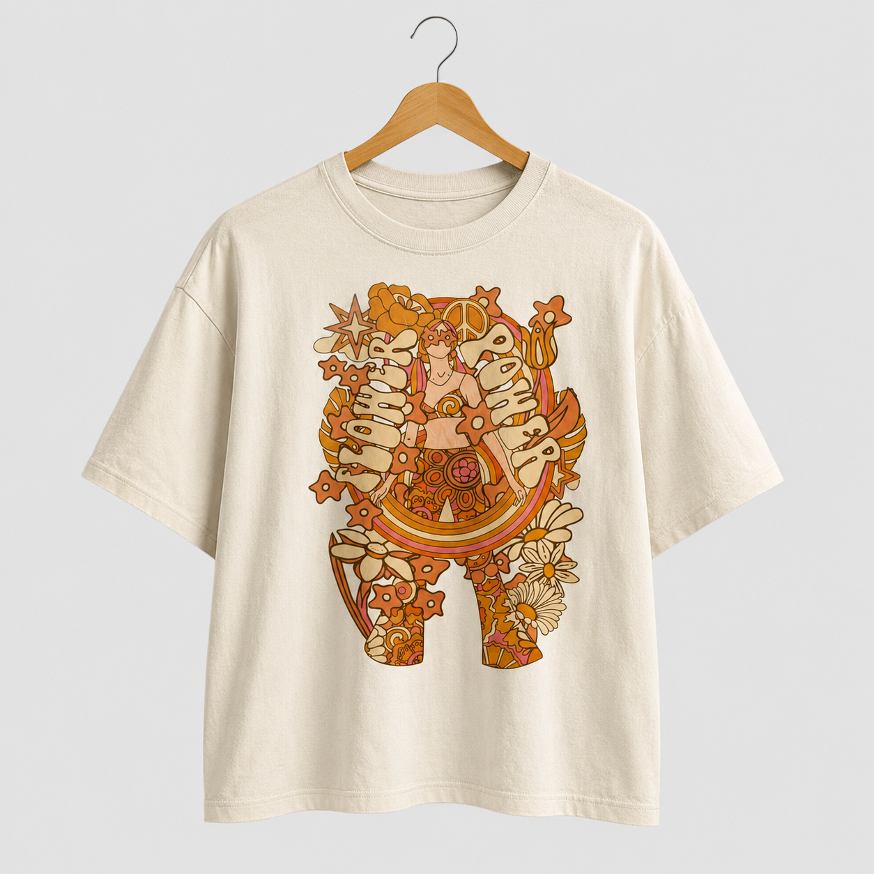 Good Vibes Wildflowers Women's Groovy Tee