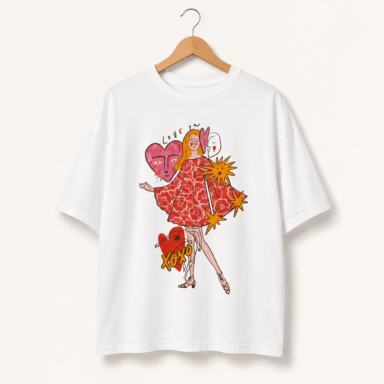 Love Ya XOXO Self-Love Women's Groovy Tee