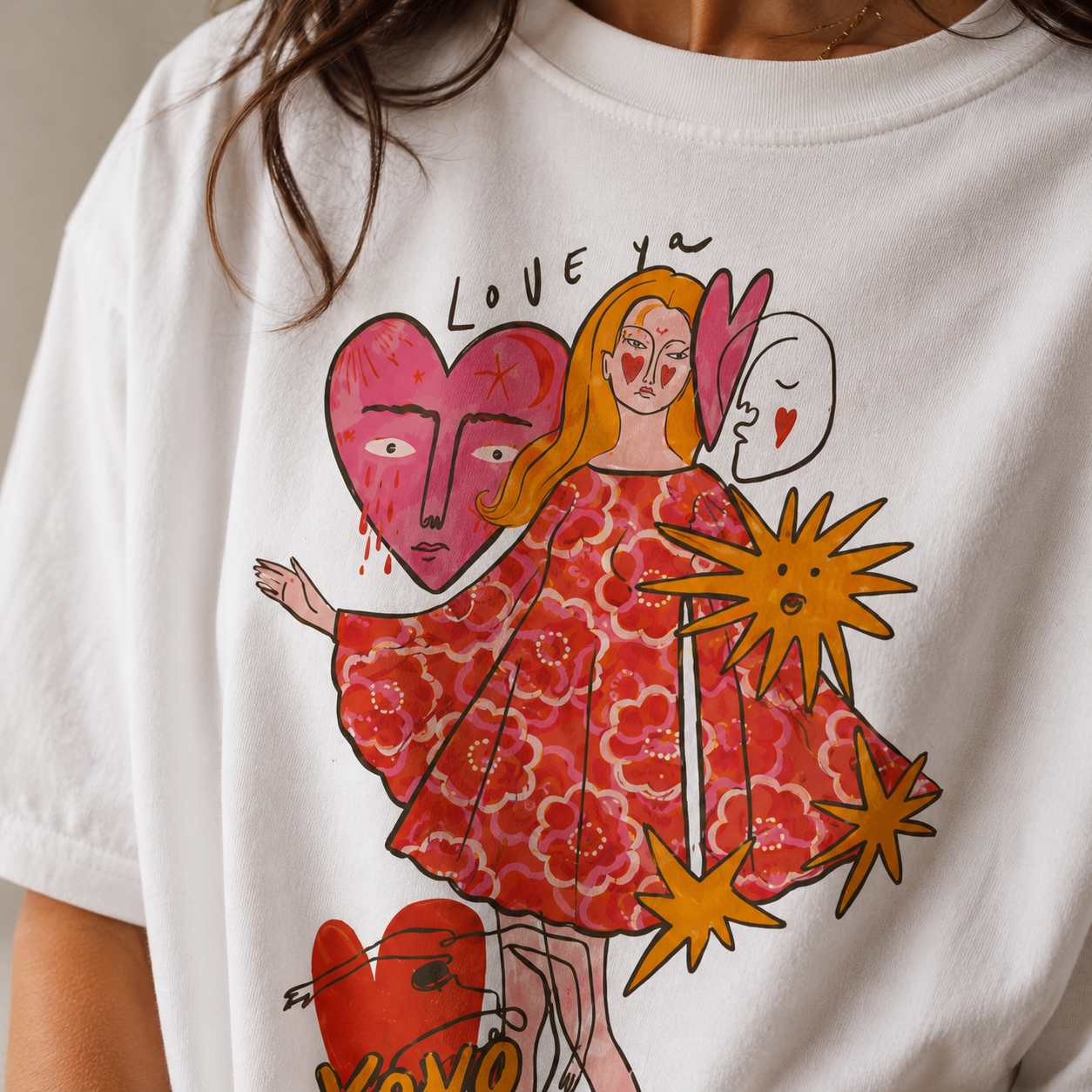 Love Ya XOXO Self-Love Women's Groovy Tee