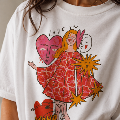 Love Ya XOXO Self-Love Women's Groovy Tee