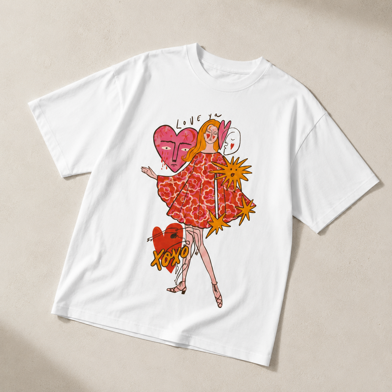 Love Ya XOXO Self-Love Women's Groovy Tee